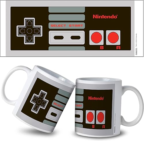 Miniatura 3 de Pyramid America Taza Nintendo Controller – Taza de cerámica (11 onzas) para bebedores de café, cacao y té, resistente a las virutas e impresa en