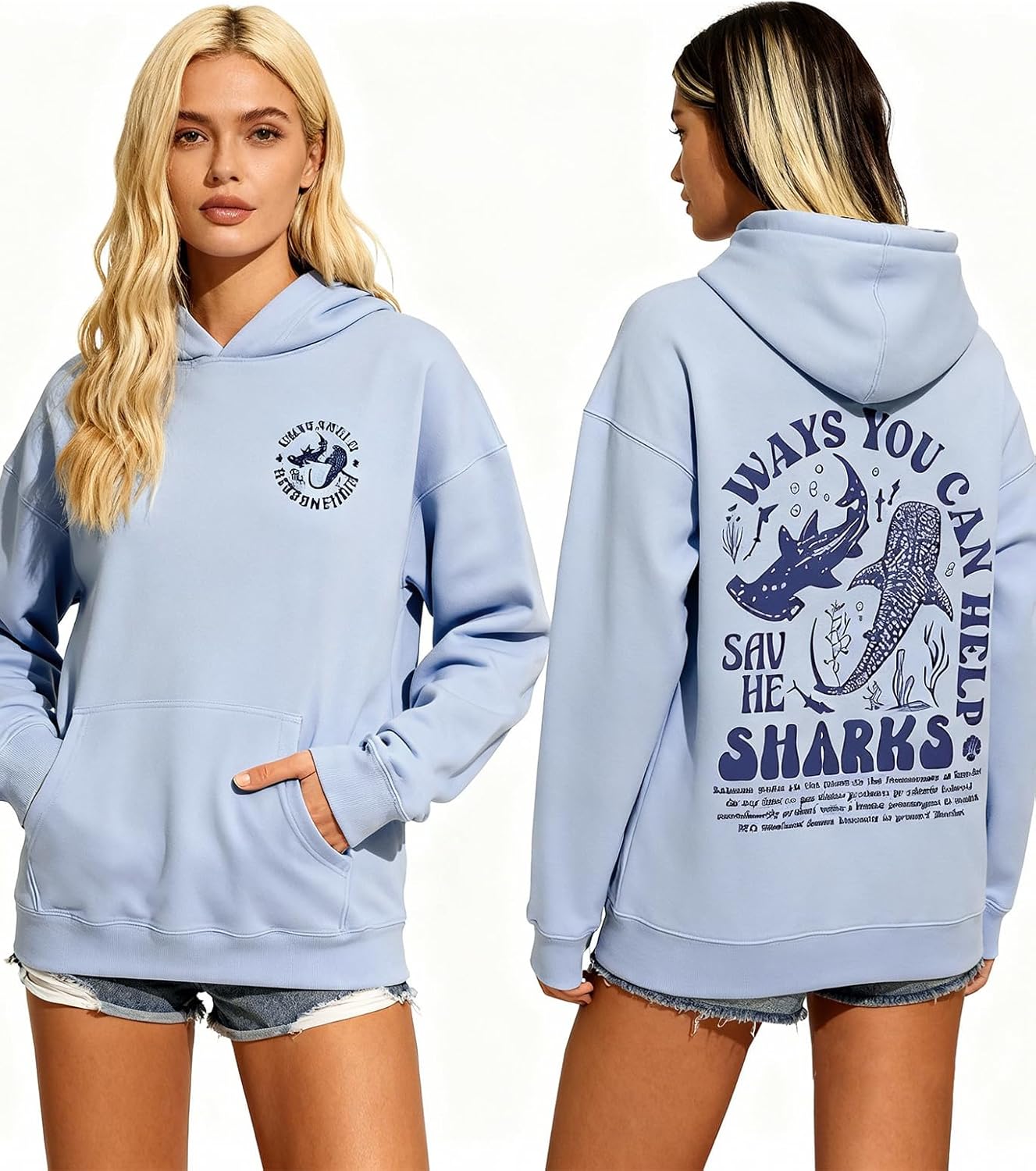 Women Oversized Hoodie Floral Graphic Sweatshirt Hoodies Pullover Cotton Blend Y2k Casual Winter Fall - Image 3