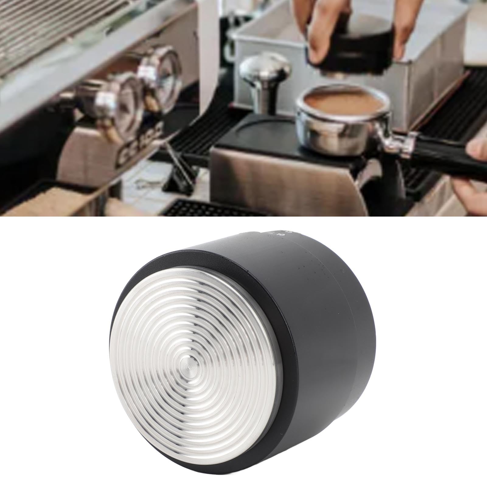 Tamper de café de 58 mm, distribuidor de café 3 en 1, herramienta de distribución de espresso de acero inoxidable, profundidad ajustable para café en casa (Tipo 2)