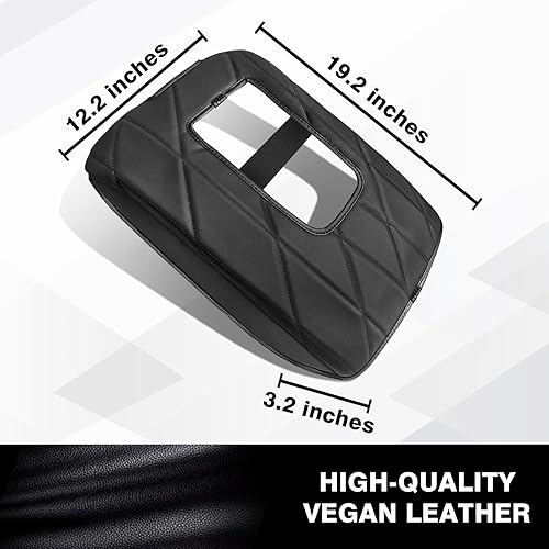 Miniatura 671 de Muslogy Funda de consola central compatible con Honda Pilot 2023 2024 2025, 2024 2025 2026 Ridgeline/Passport Accesorios para apoyabrazos, tapa