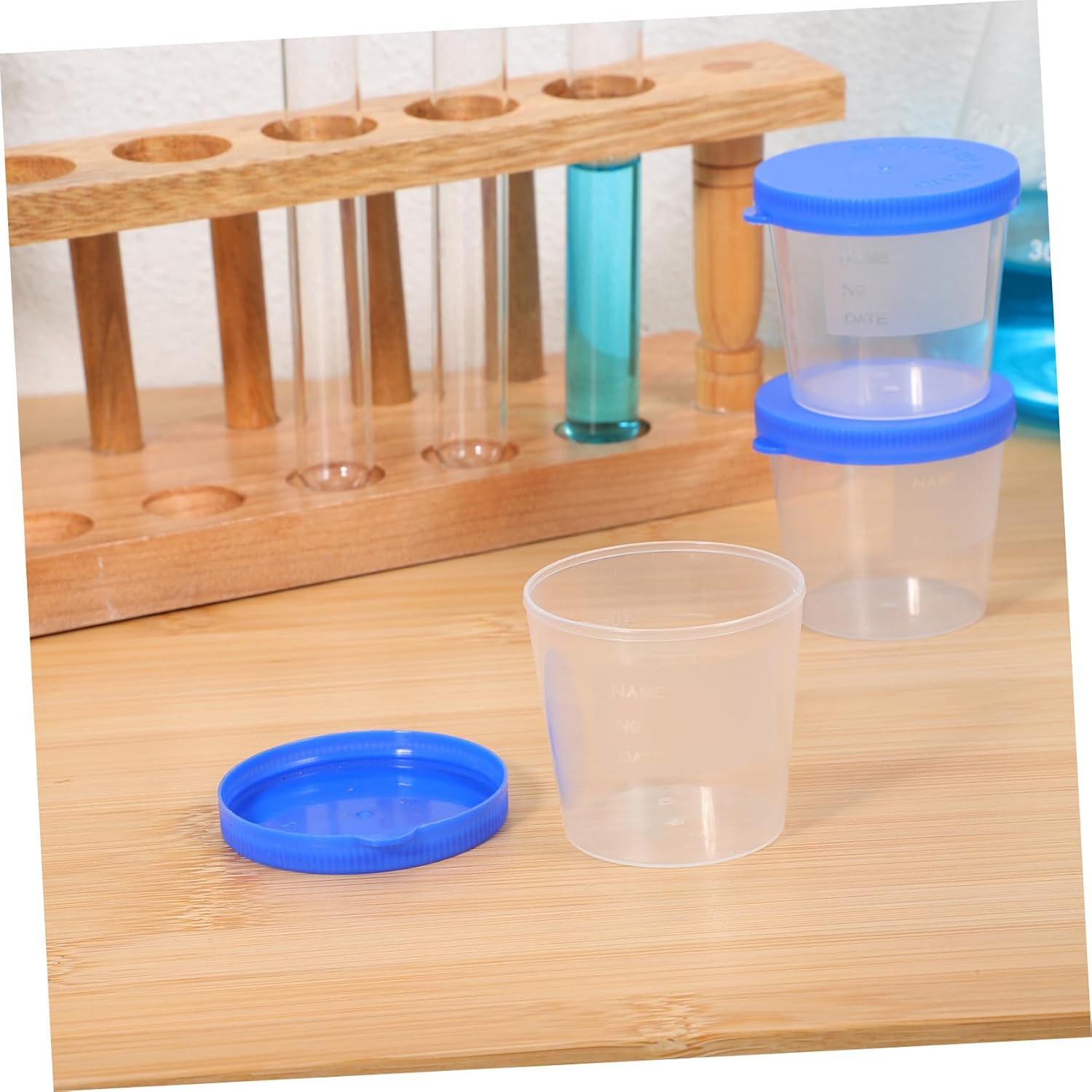 30Pcs Sputum Collection Cups Disposable Containers Random Colors Easy to Use Lightweight for Home and Clinic Use