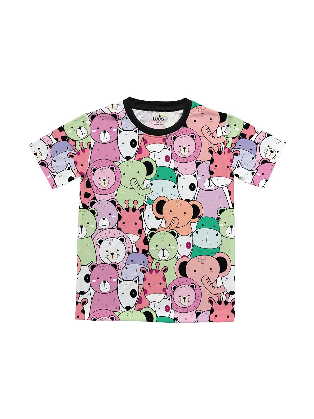 Colourful Animal Lovers Boys Kids Tshirt