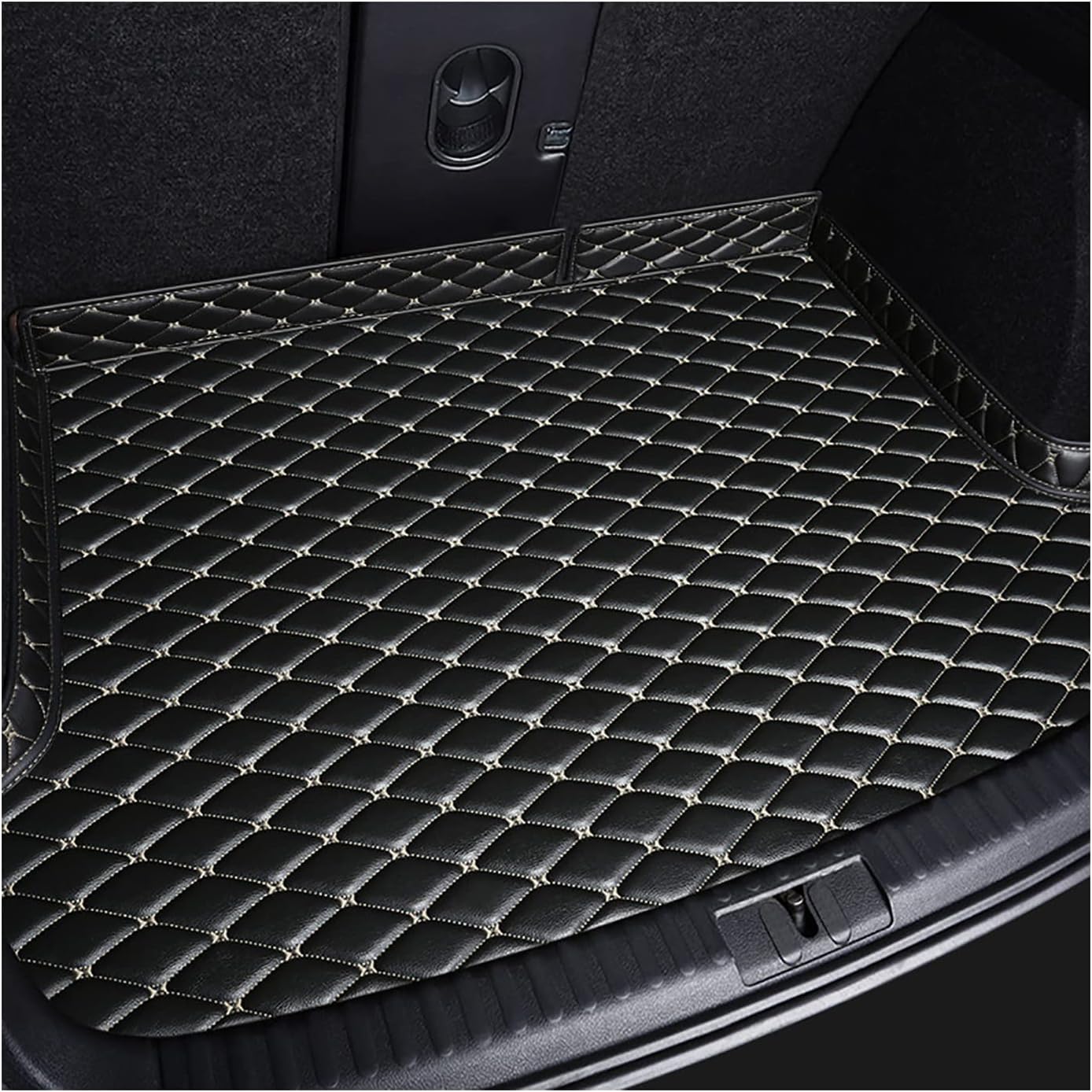 Cdqsa B/Blackbeige Car Oot Liner Compatile For Mw 2 Series Active Tourer U06 2022-2024 - Waterproof, Anti-Slip, Anti-Scratch Mat, Durale Trunk Protector, Custom Fit Interior Accessory,