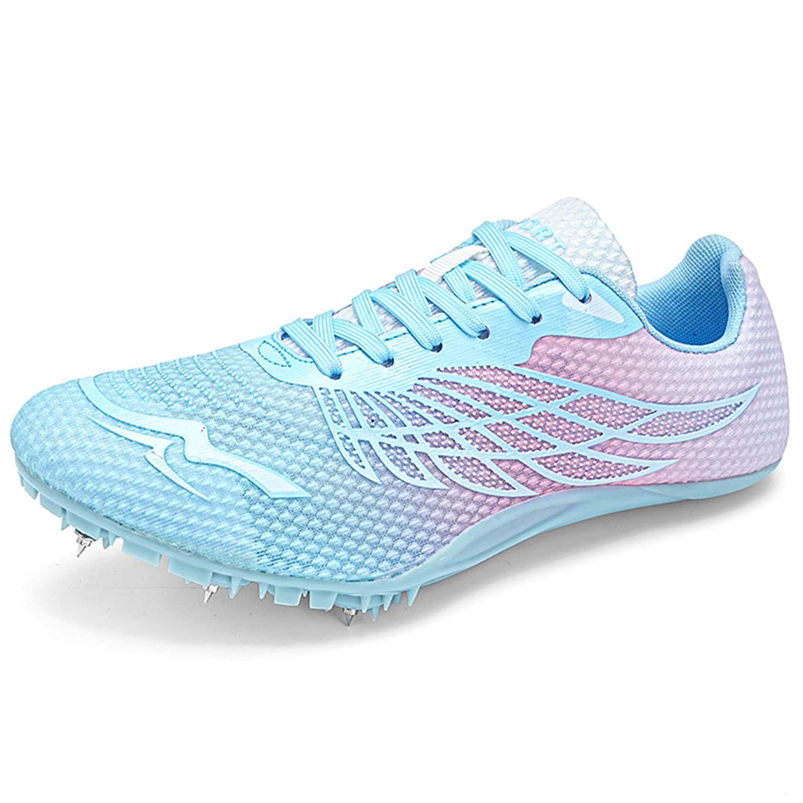 Zapatillas De Atletismo con Clavos para Hombres, Zapatillas De Pista Y Campo Transpirables Ligeros Zapatos de Entrenamiento atléticos Unisex