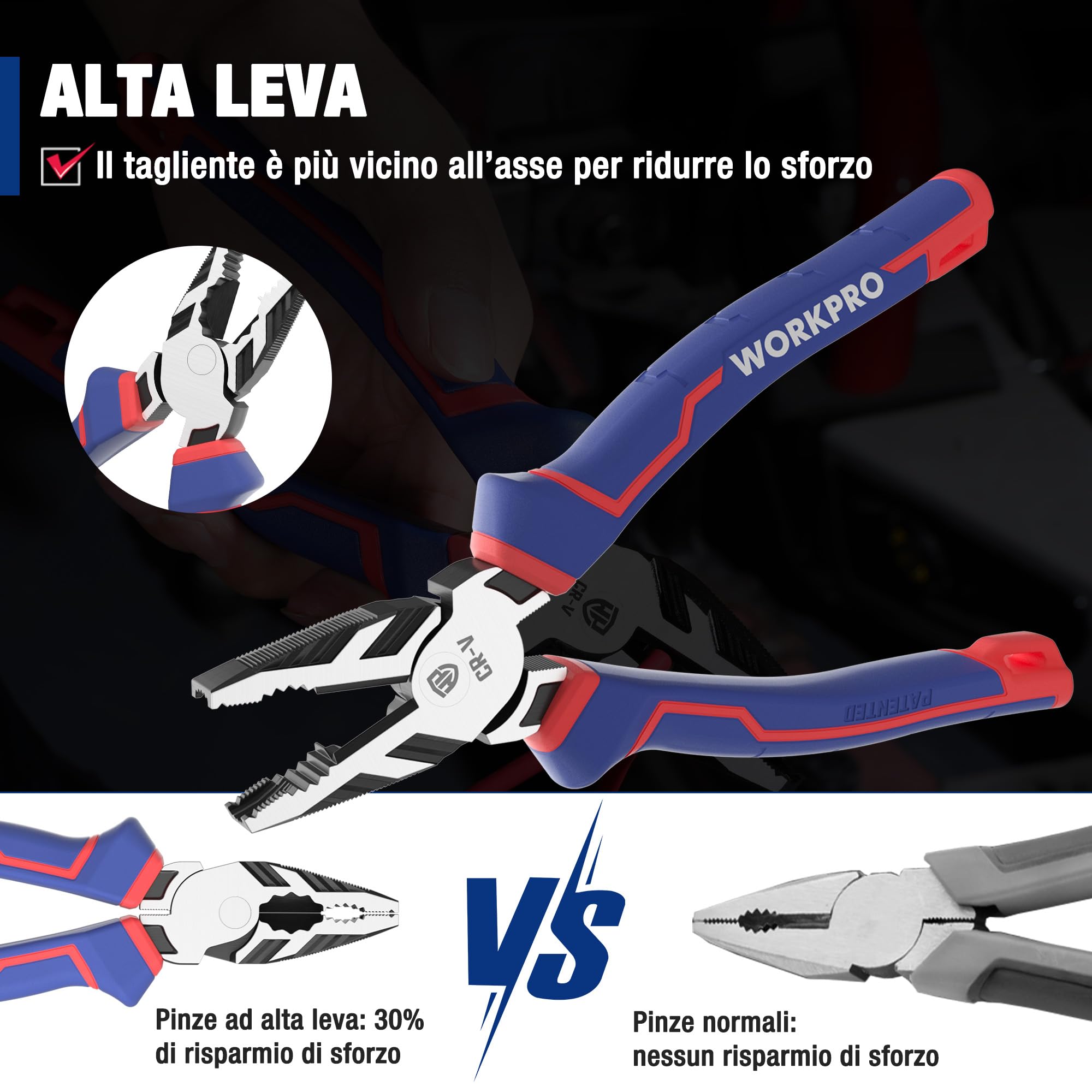 Pinza Da Taglio Diagonale Ad Alta Leva Southwire DCPA8D Da 8 - Foto 8