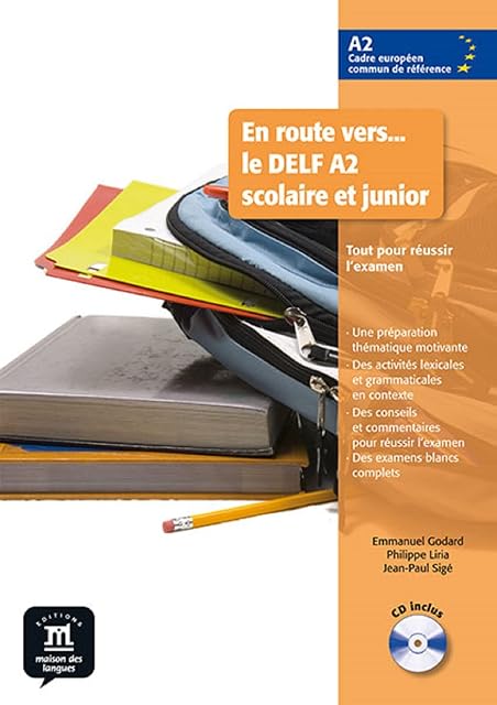 Portada de En Route Vers: E Delf A2 Scolaire et Junior Livre de Leleve