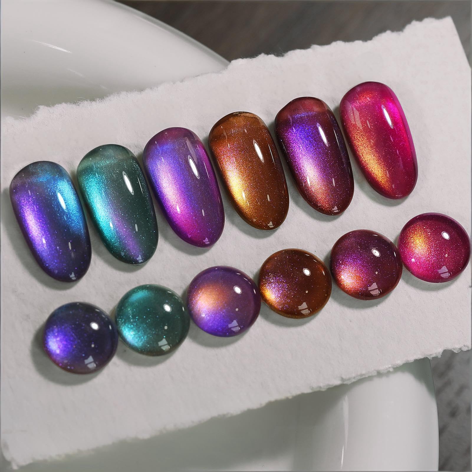 Born Pretty Cat Magnetic Eye Gel Chamäleon U V Nagellack Magnetisch Glitzer Gellack Maniküre und Nagelkunst DIY zu Hause