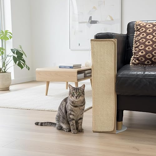 PETKARAY Under-Furniture Cat Scratcher — shown in a real home setting for scale