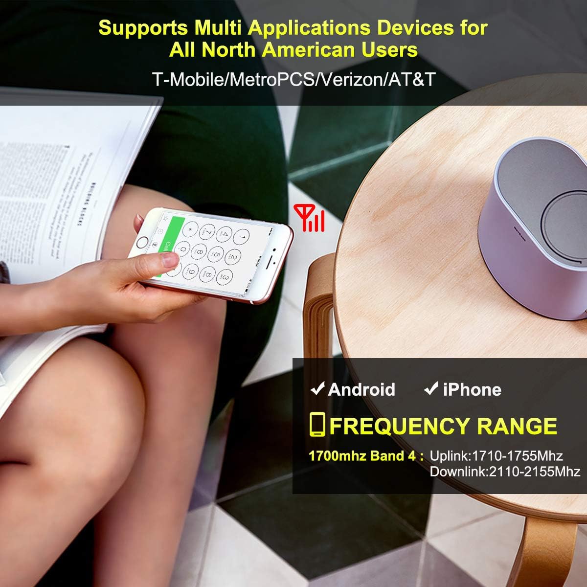 Flash Sale Buy 1 get 1 AWS Cell Phone Signal Booster 4G LTE Band 4 Cell Phone Booster for Home Cell Booster Phone Signal Booster Repeater Amplifier