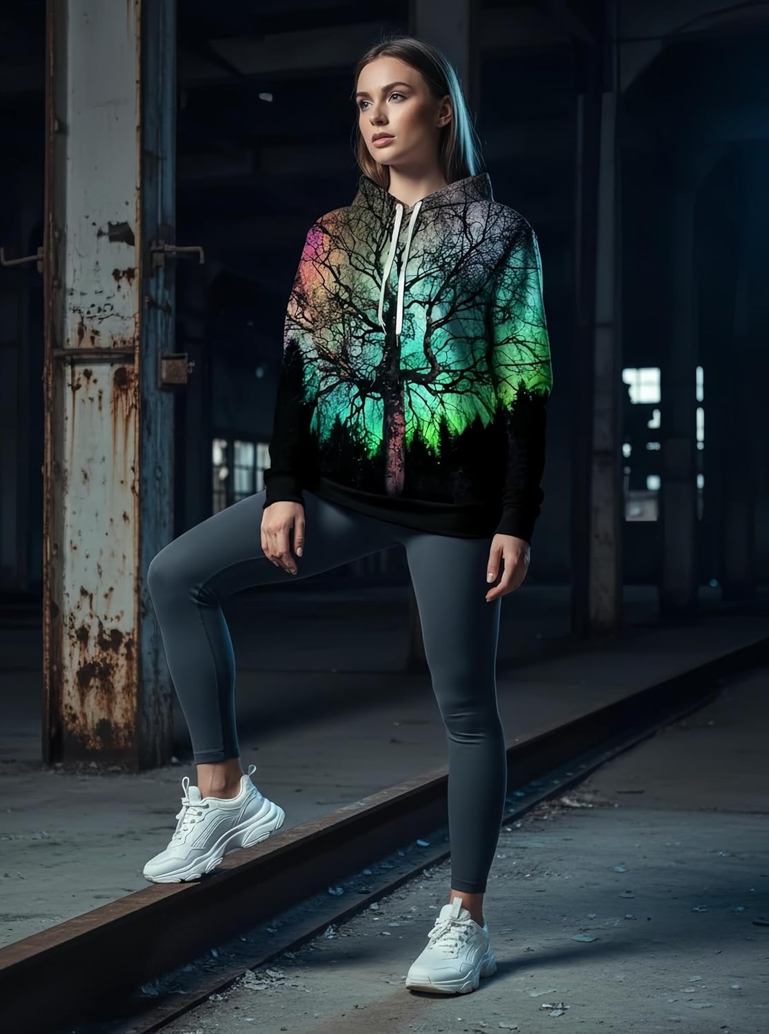 Men Women Unisex Hoodies Novelty 3D Print Graphic Hooded Pullover Sweatshirt with Pocket - Image 3