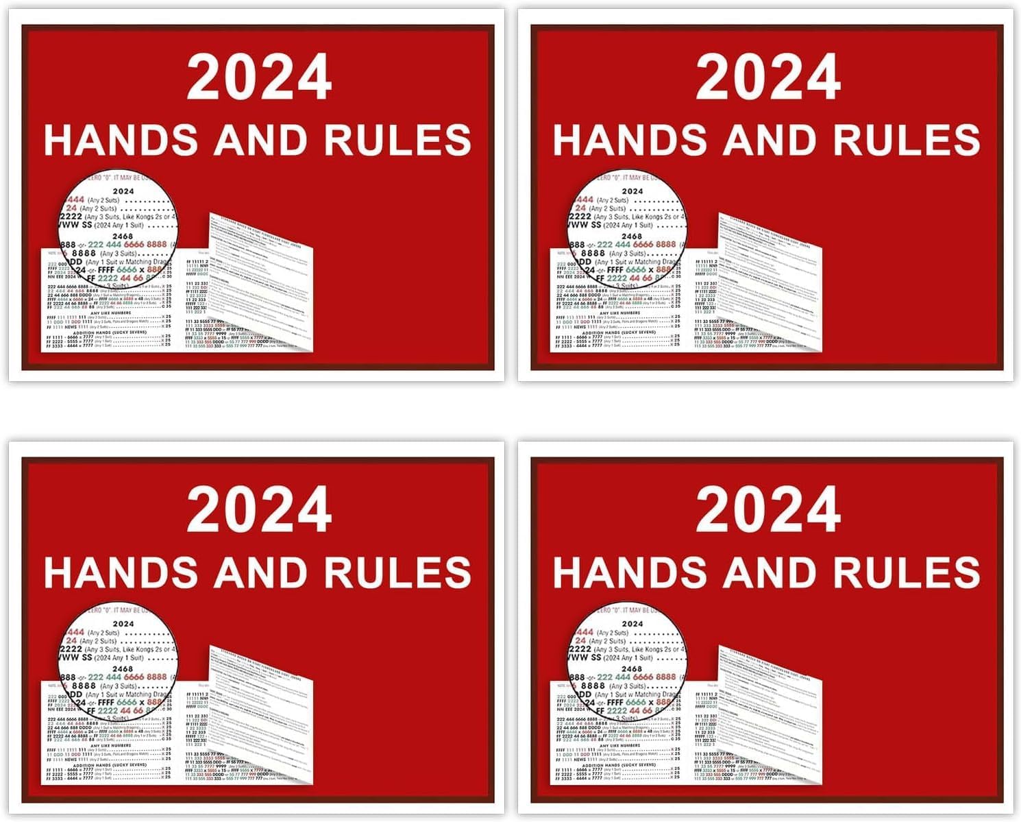 PFFM 2026 Mahjong Card Official Rules and Hands - (2 Pcs)