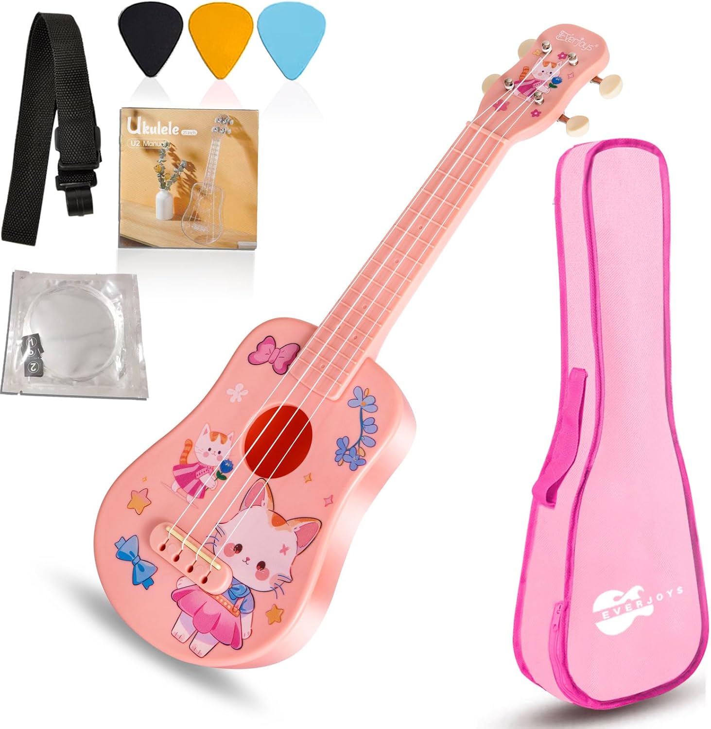 子供用ウクレレ 21インチ 楽器 かわい