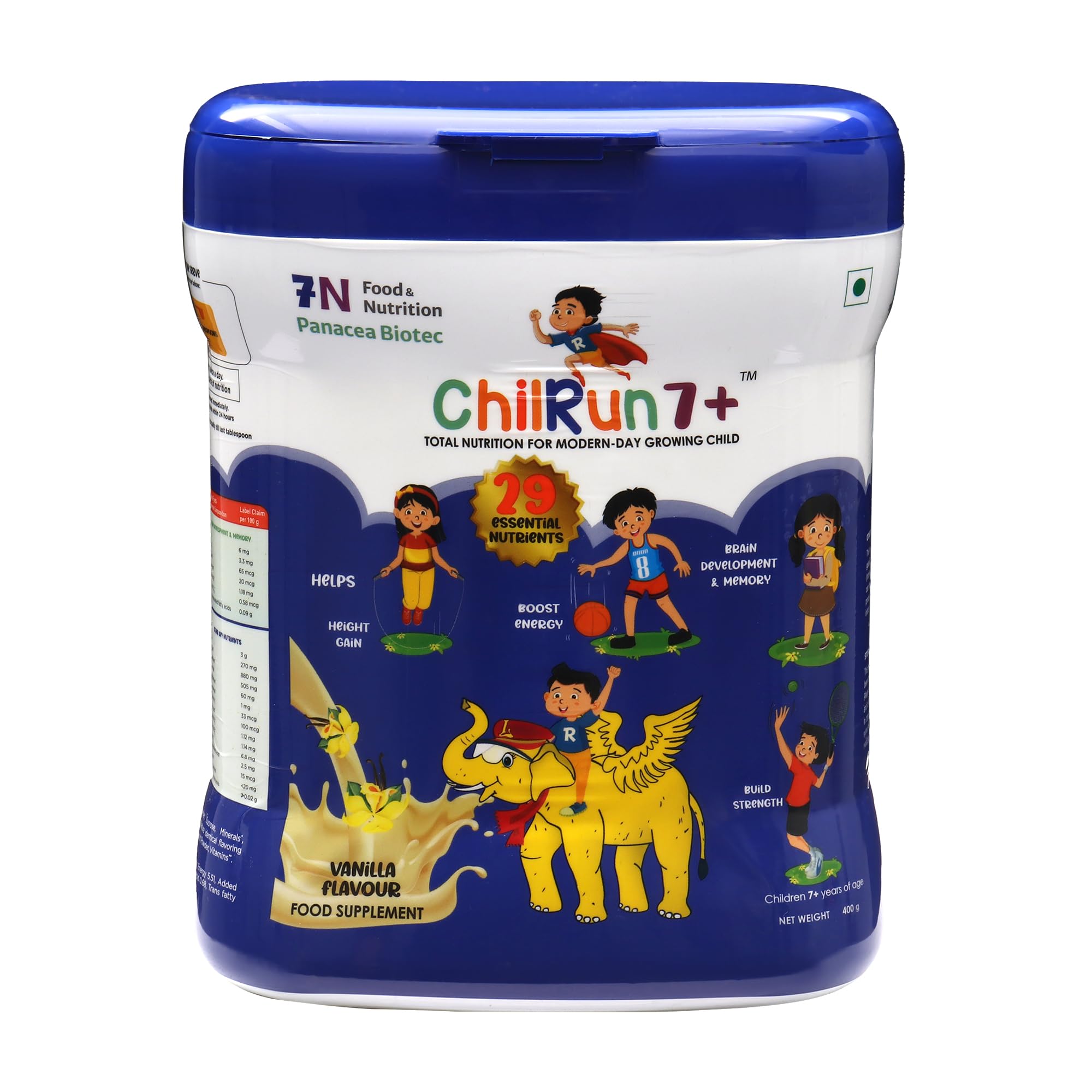 ChilRun 7+,Vanilla with Almond & Oats, 400g, Jar. Total Nutrition For Modern Day Growing Children, Supports Height Gain, Strength & Brain Development. (B0CHFGDMZ4) Amazon Price History, Amazon Price Tracker