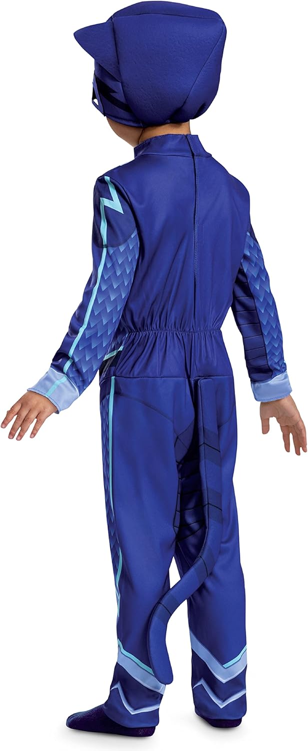 Disguise Catboy Costume for Kids, Official PJ Masks Megasuit Costume Jumpsuit and Mask, Toddler Size Large (4-6)