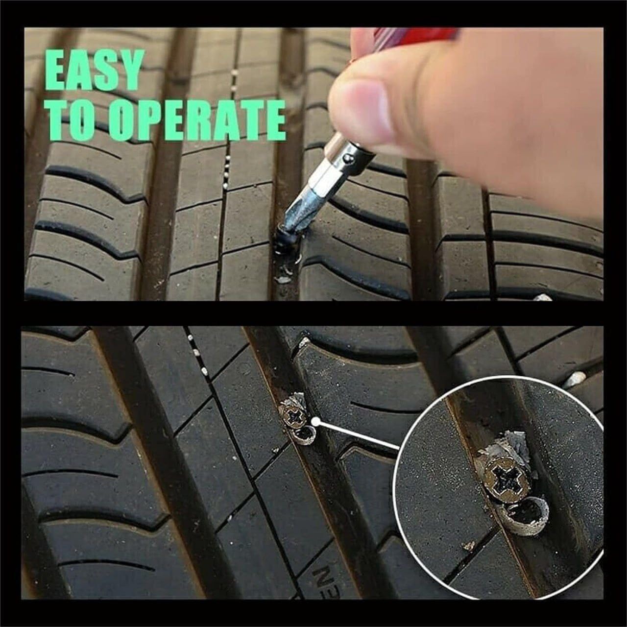 Vietnam 10 pcs Tyre Repair Screw, Rubber Nail Tire Repair Self-Service Tire Repair Nail, Puncture Repair Nail Vacuum Tyre Repair Nail for Car Motorcycle Bicycle 2