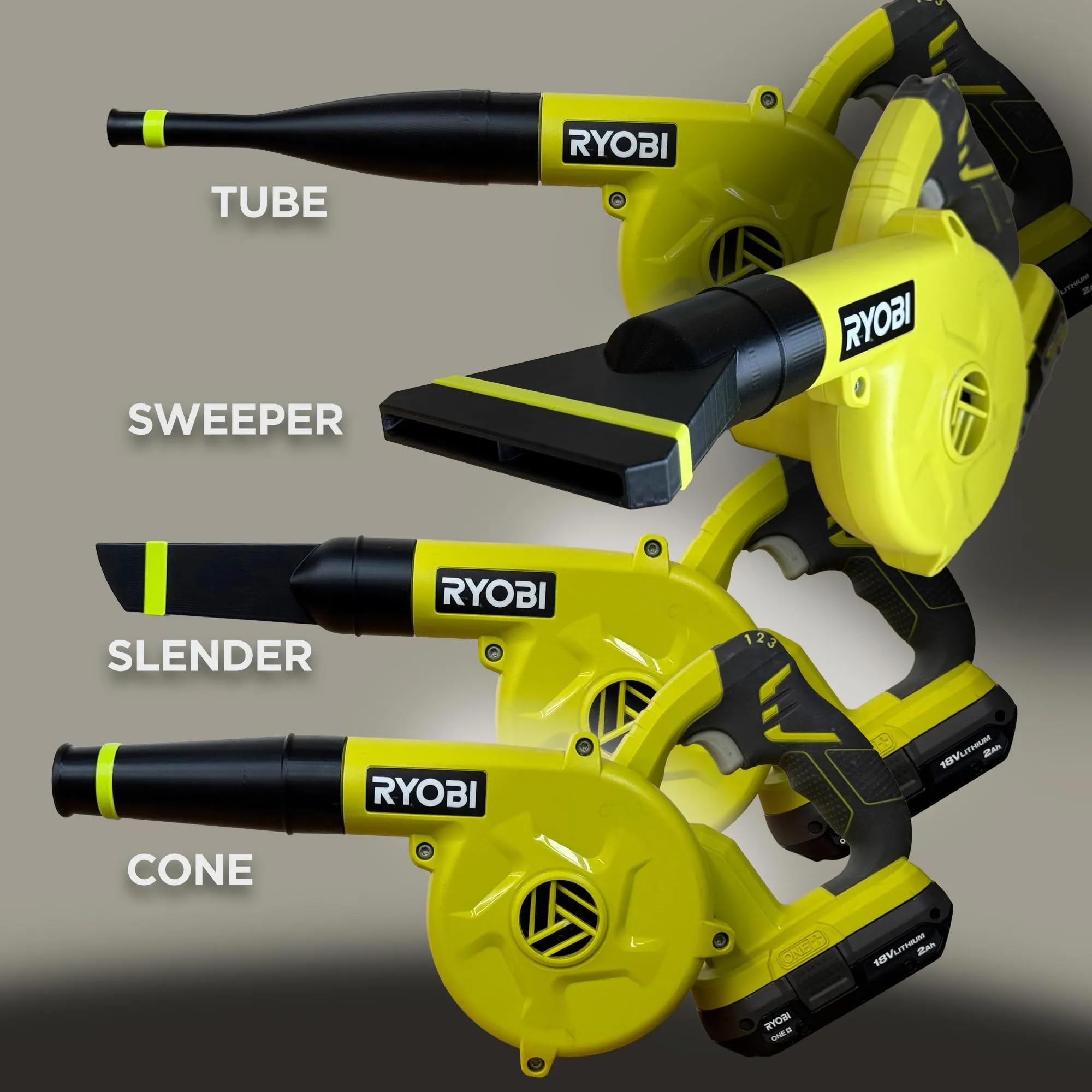 Amazon.com : MakeIt3D Sweeper Nozzle for RYOBI 18V ONE+ Compact