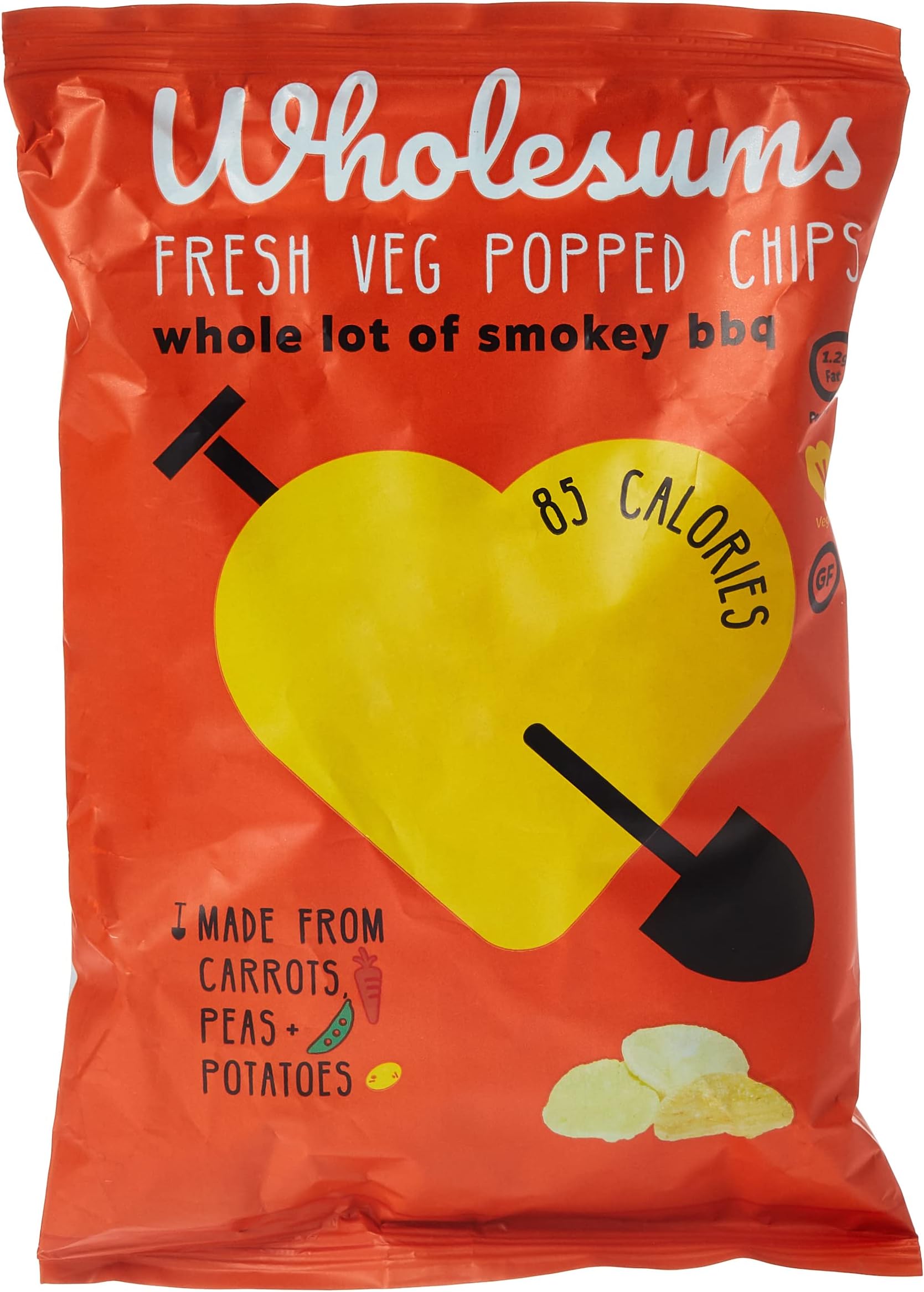 Wholesums Fresh Vegetable Popped Chips Barbeque, 22 gm