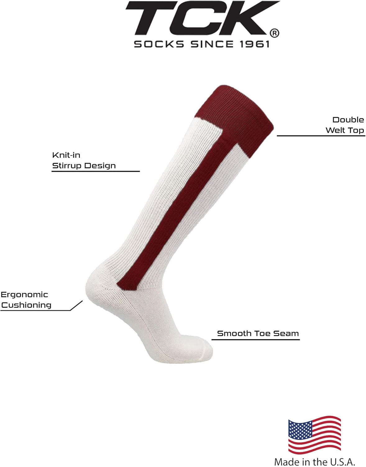 2-n-1 Baseball and Softball Stirrup Socks - Image 4