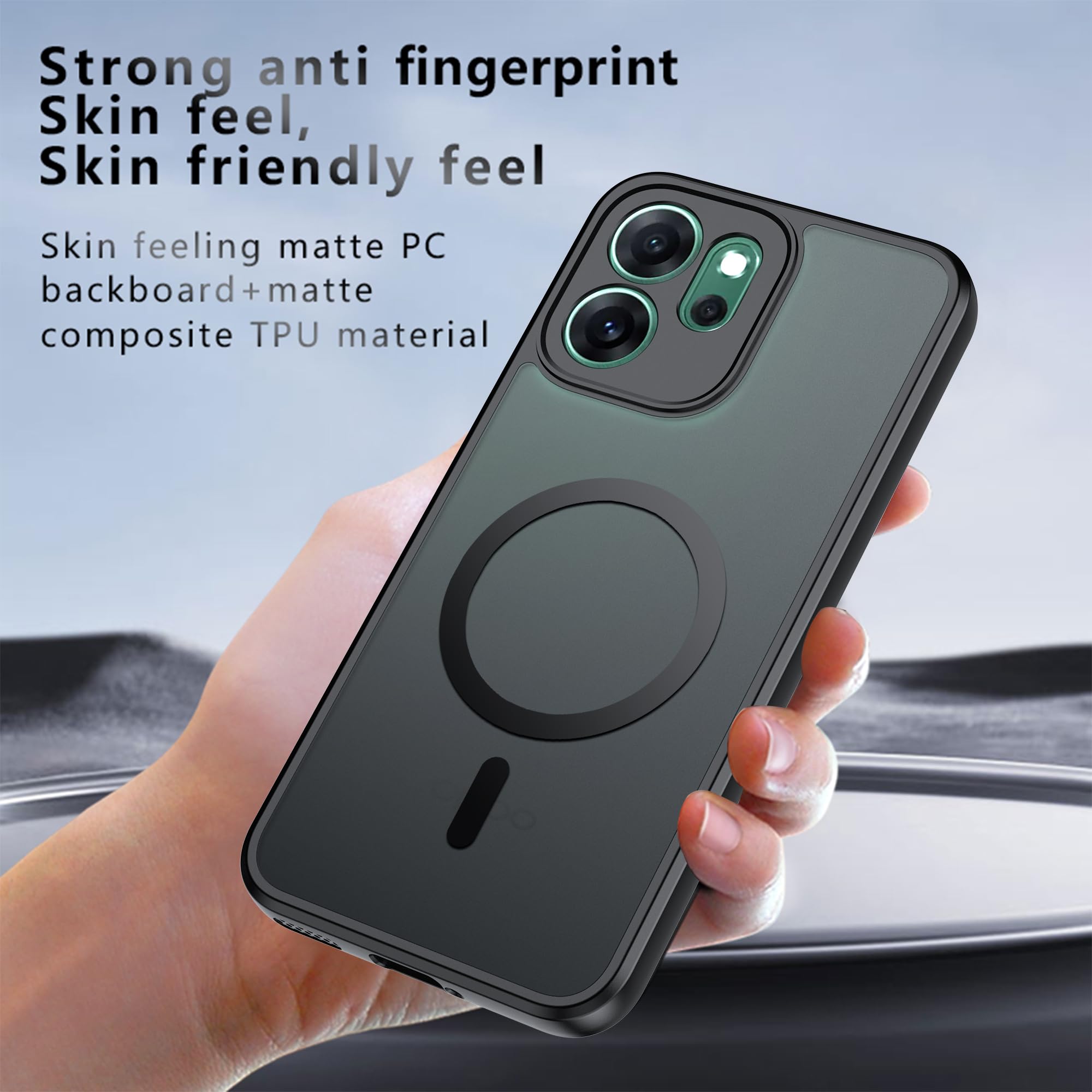 Transpanrent Hoes voor Oppo Reno 15 Pro 5G case, met 1 PC