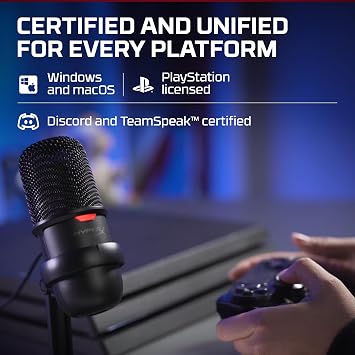 HyperX SoloCast HMIS1X-XX-BK/G Oyuncu Mikrofonu