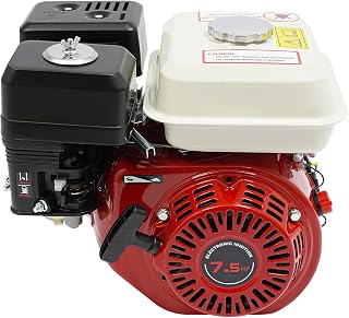 Motore a benzina da 7,5 CV, motore a 4 tempi a cilindro singolo raffreddato ad aria, motore verticale per kart, motore industriale, motore a benzina per motozappa, motore di trasmissione