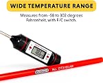 General Tools DT310LAB Digital Lab Thermometer with 8" Stainless Steel Probe
