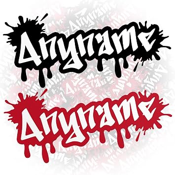 New Update Custom Name Graffiti Style Sticker Personalized Cute Name Die-Cut Waterproof Vinyl Stickers for Laptop Water Bottle Phone Case Cars Merchandise Decor Decal Stuff Gift Idea for Her Him