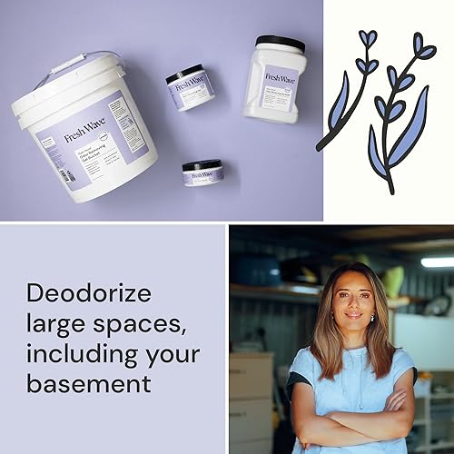 Vista 109 de Fresh Wave - Gel eliminador de olores limón, 15 onzas, absorbedor de olores para el hogar, alivio más seguro del olor, natural, a base de plantas
