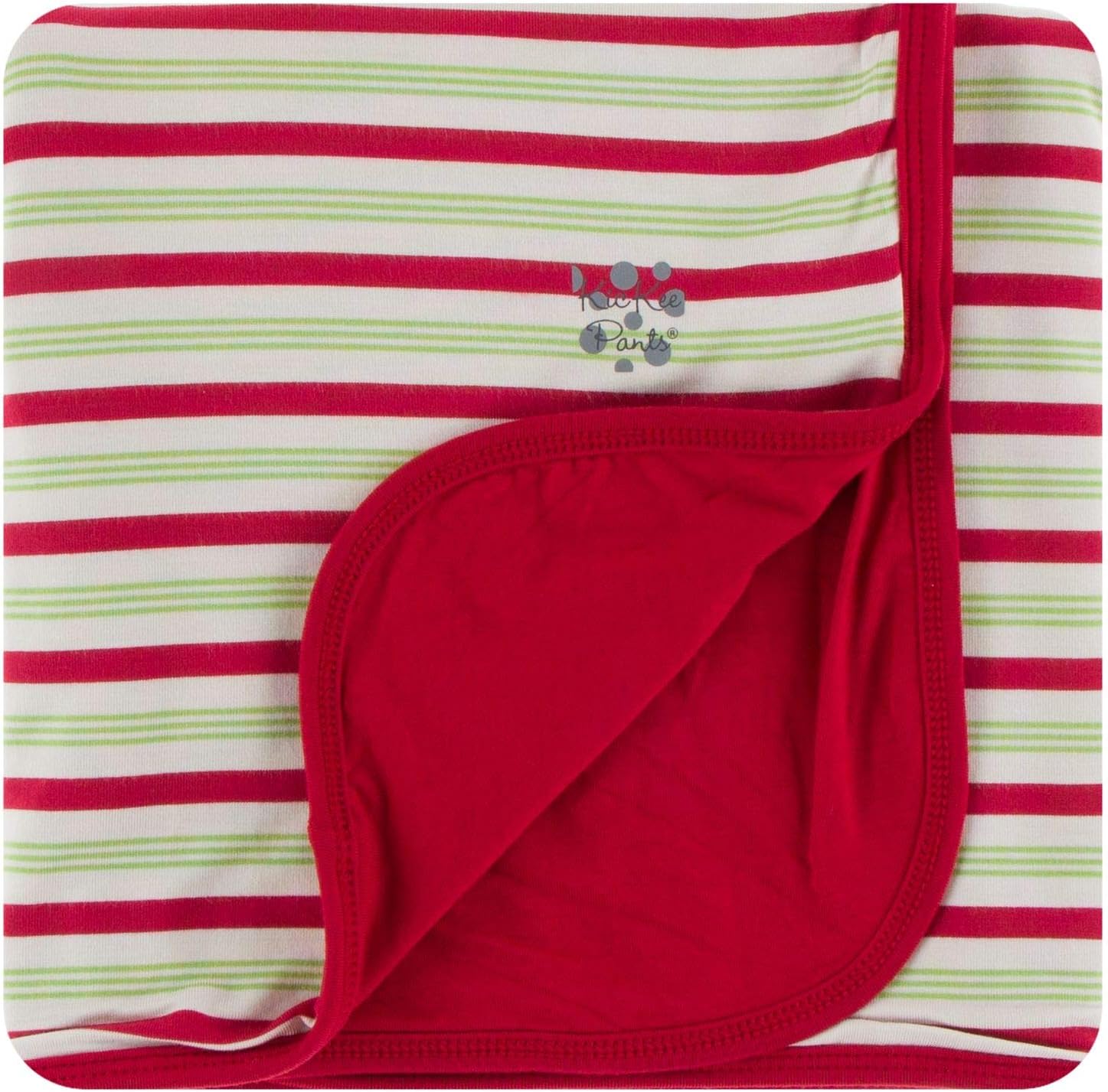 KicKee Pants Print Stroller Blanket, Supreme Softness for an Ultimate Baby Blanket, Viscose from Bamboo Fabric, Comfortable Security Blanket (Iceberg Holiday Lights - One Size)