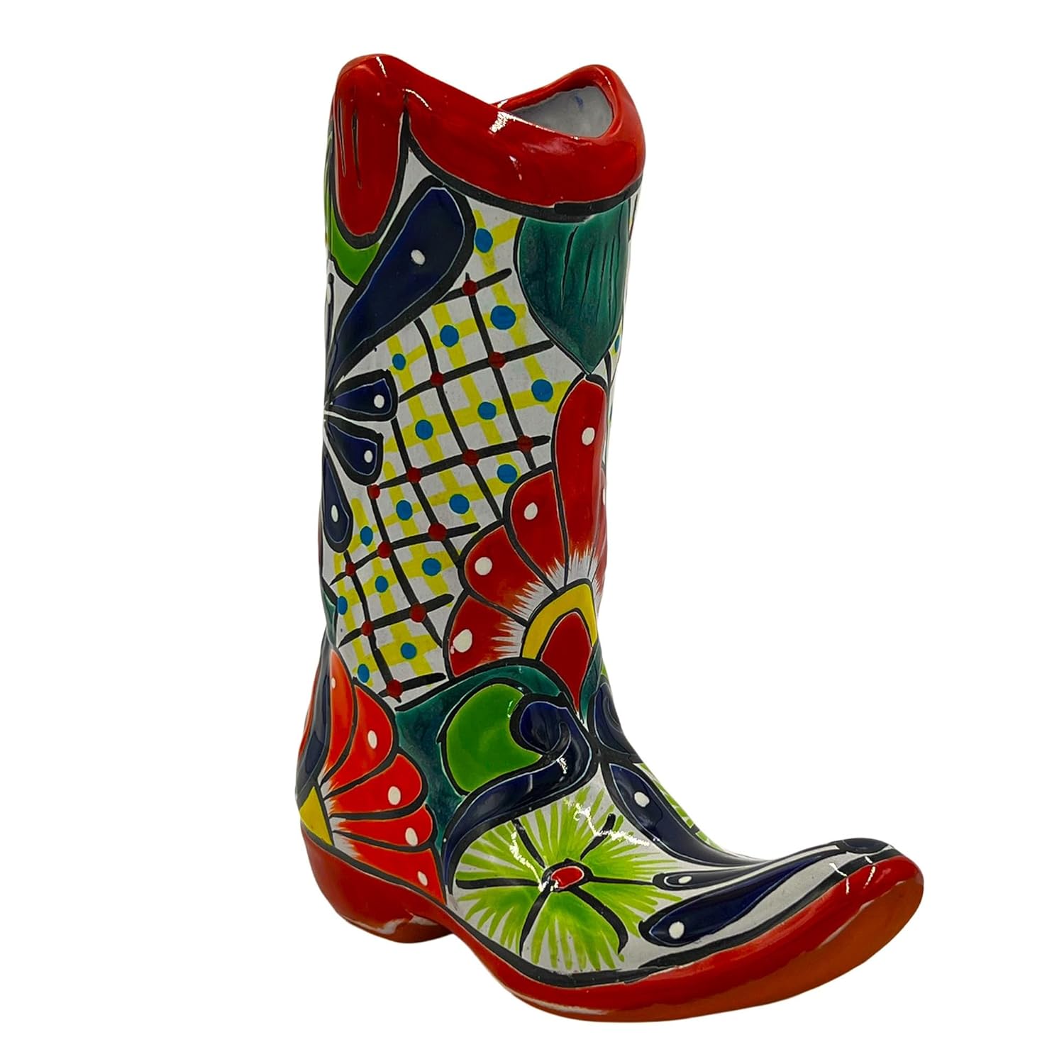 Talavera Cowboy Boot Planter: Rustic Charm for Your Home Talavera Cowboy Boot Planter: Rustic Charm for Your Home
