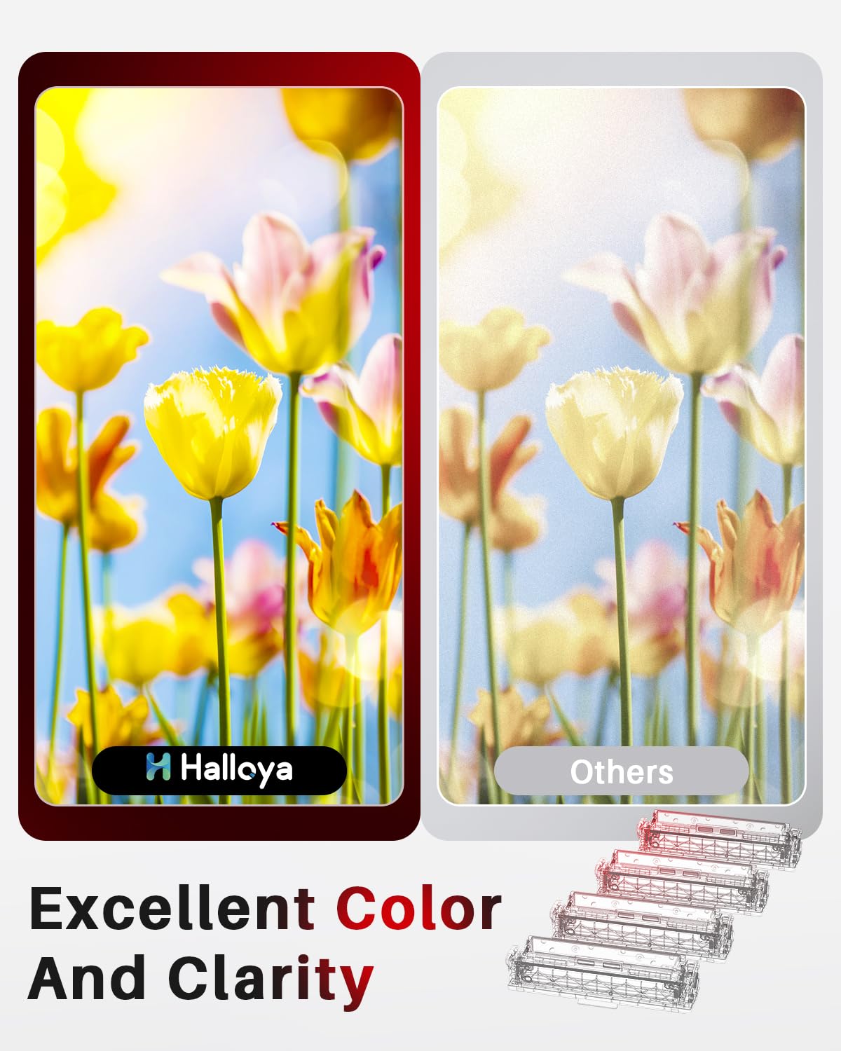 Halloya 216A Toner compatibile con HP 216A W2410A W2411A W2412A W2413A per HP Color Laserjet Pro MFP M183fw Toner M182n M183fdw M182 M182nw M155 (con chip, confezione da 4)
