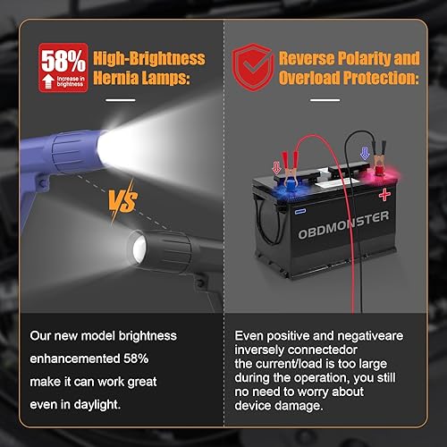 Miniatura 6 de Luz de sincronización de encendido profesional, lámpara estroboscópica de motor de 12 V, pistola de sincronización inductiva de motor de gasolina
