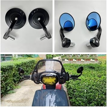 Motorcycle CNC Round Handlebar Bar End Rear View Mirrors Balance Slider Grip For GTS Sprint Primavera 150 300 125 250