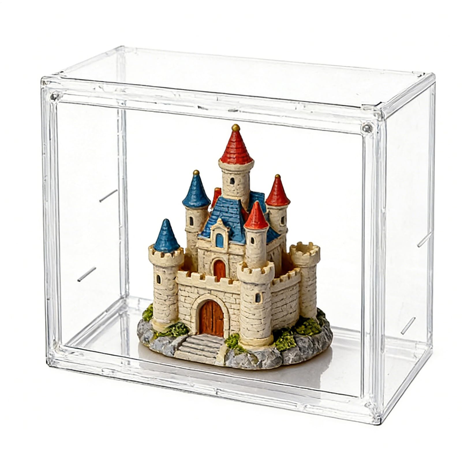 Caja de acrílico antipolvo para proteger joyas y bolas de colección valiosas