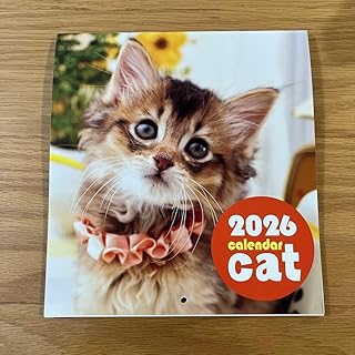 2026年 猫 壁掛けカレンダー