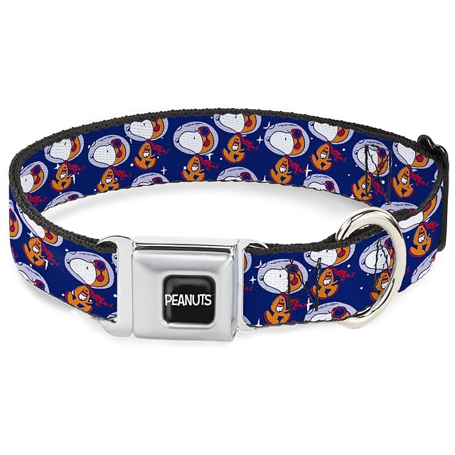 Peanuts Worldwide LLC - Collar para Mascotas, Collar de Perro, Hebilla de cinturón de Seguridad de Metal…