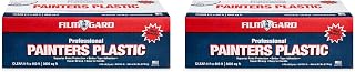 Berry Plastics 626260 Film Gard High Density Professional Painter's Plastic, 400' Length x 9' Width x 0.35 mil Thick, Clear | Pack of 2