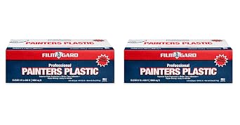 Berry Plastics 626260 Film Gard High Density Professional Painters Plastic, 400 Length x 9 Width x 0.35 mil Thick, Clear | Pack of 2