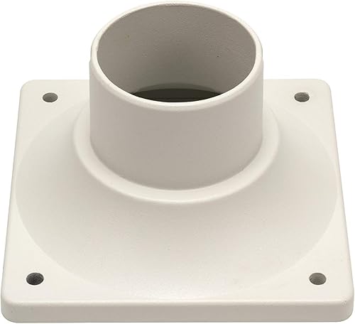 Miniatura 23 de LIT-PaTH Base de montaje de poste para exteriores, base de montaje en muelle con acabado negro mate, paquete de 2