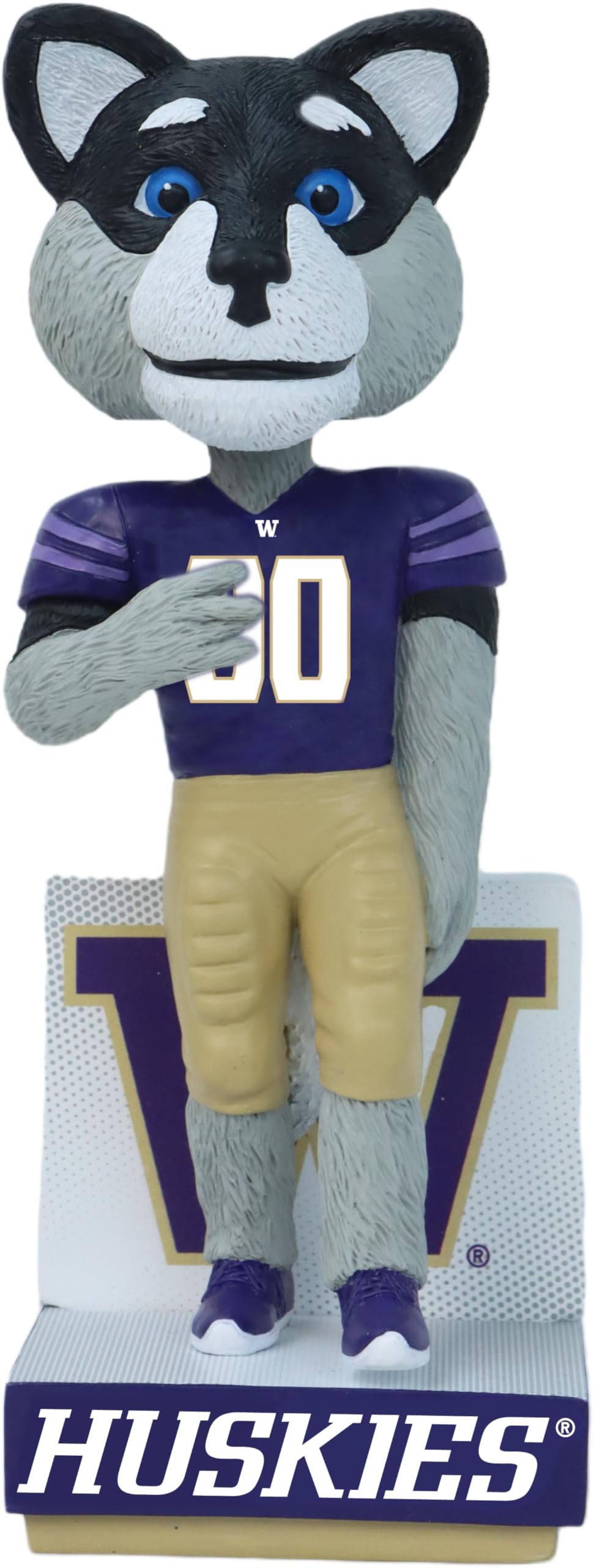 Harry The Husky Washington Huskies Mascot Bobblehead College