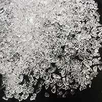 Vista 10 de HappyFiller 1.3 libras de vidrio triturado roto de 0.118-0.276 in, cubierta de suelo de grava para suculentas, mini piezas de piedra, relleno