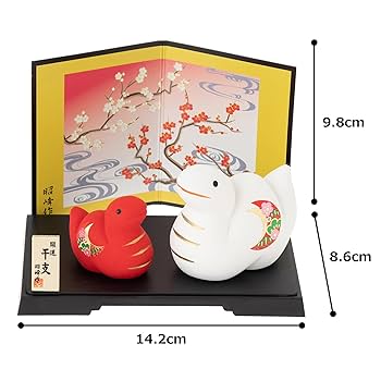 2025年巳年、肥松縁起物置物 2025年巳年、肥松縁起物置物