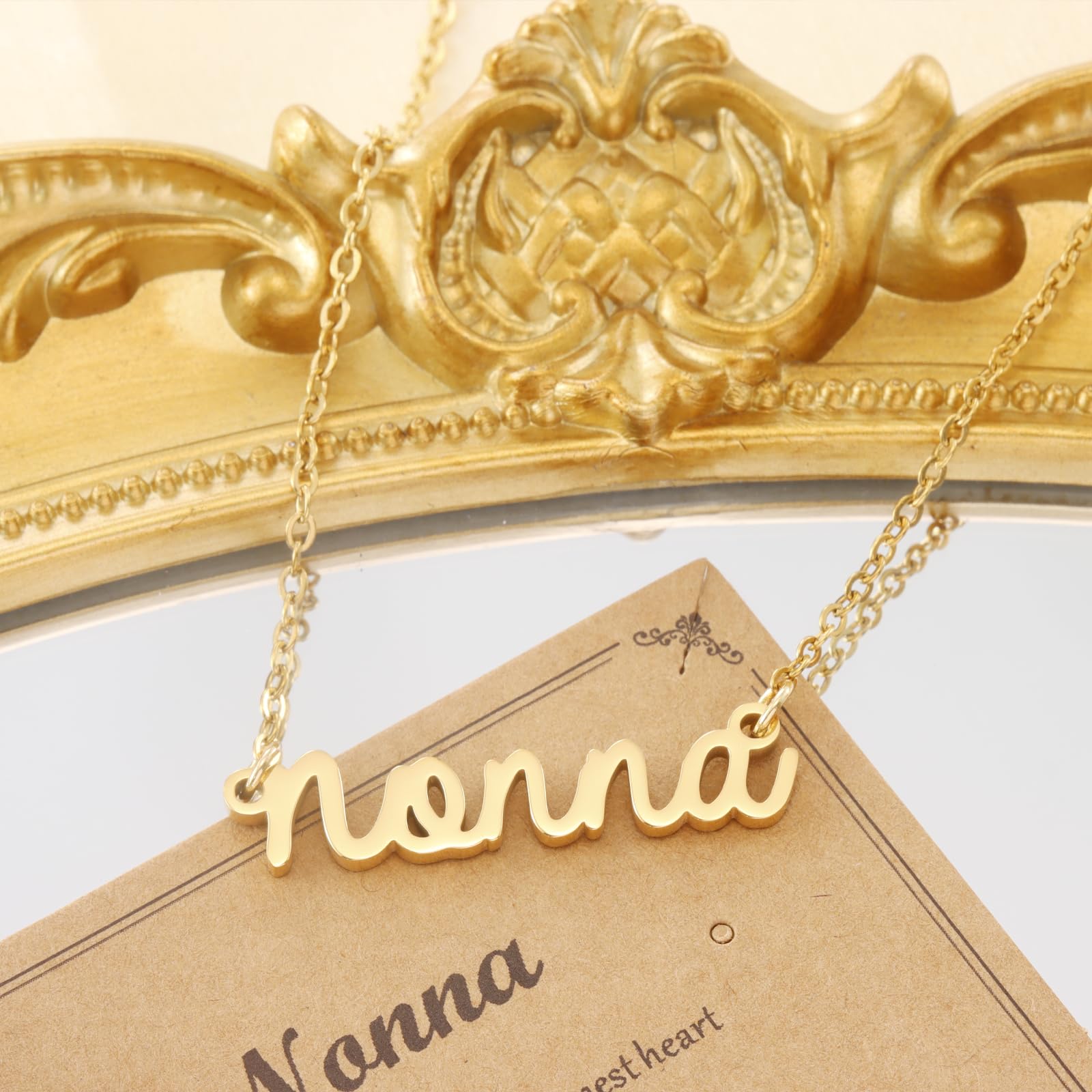 Kivosliviz Gift for Nonna Necklace Women from Grandkids Best Birthday Jewelry Nonna Necklace