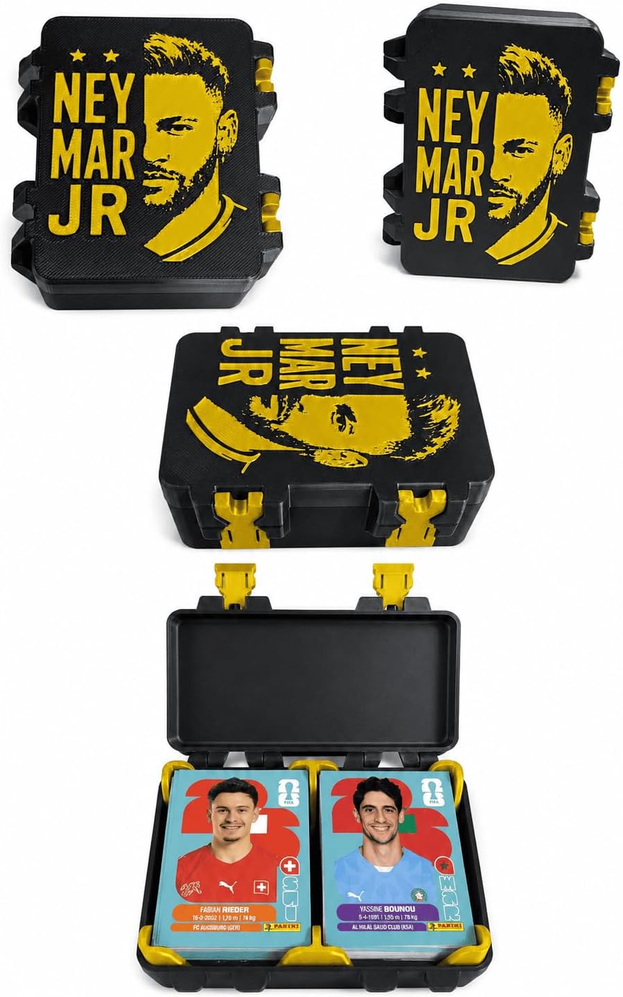 Sticker Storage Box – Sports Card Organizer Case for Soccer Fans & Collectors