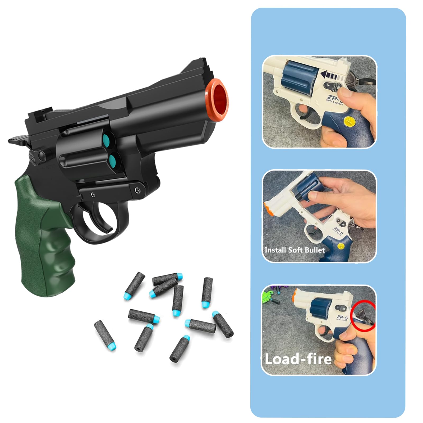 Soft Bullet Gun Toy, Blasters - Image 3