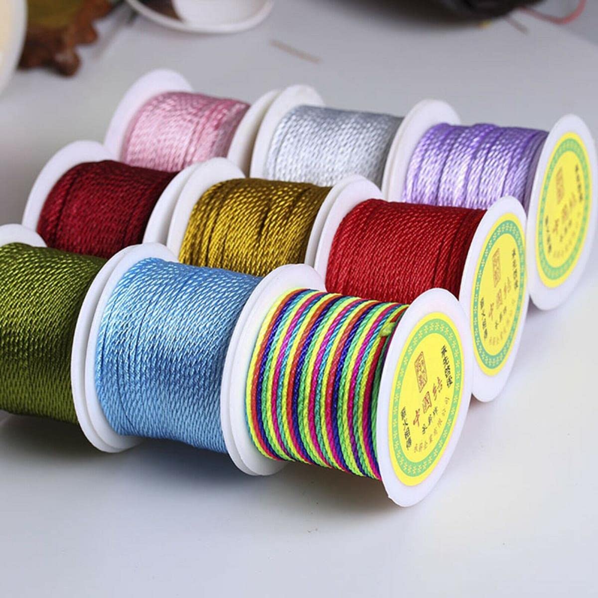 YBDZ 16.4 Pies De Nylon De 3 Mm De La Cadena China De Satén De Seda