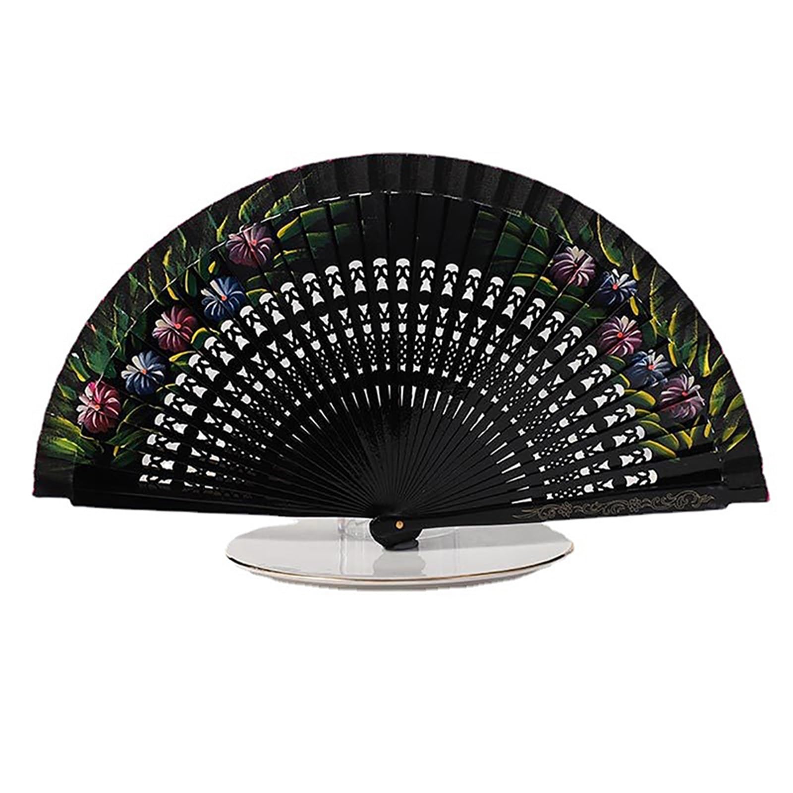 Dcuipg Color4 5Pcs Double-Sided Folding Fan For Party