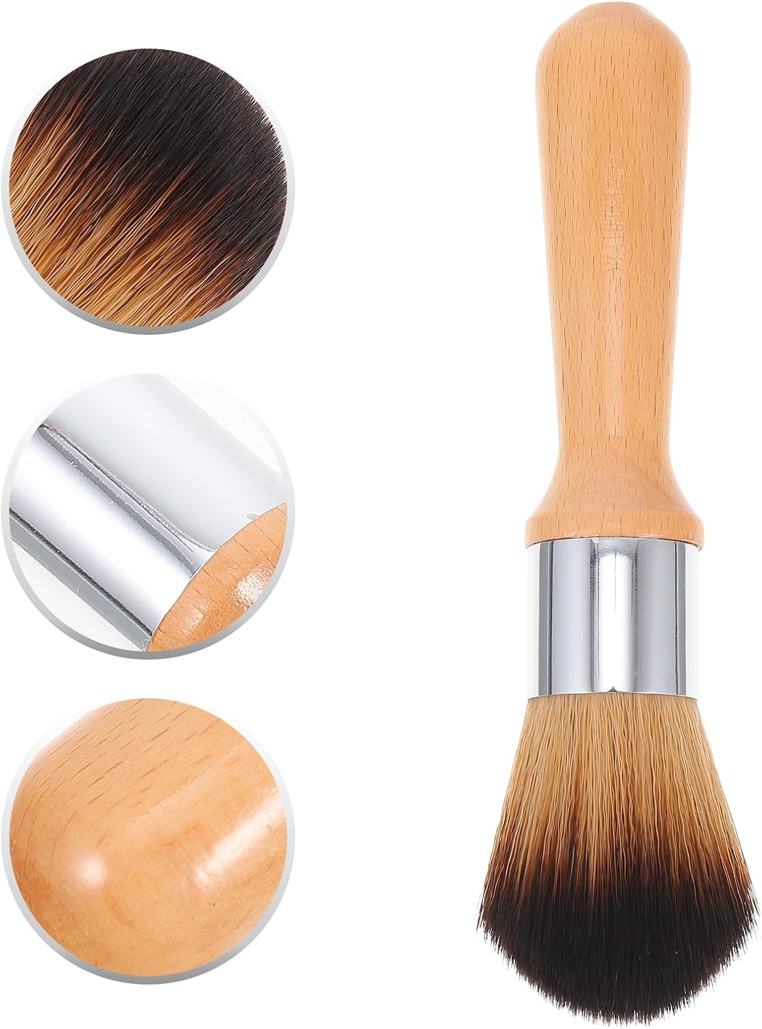 2pcs Wooden Handle Dust Brush for Jadeware Musical Instruments Soft Bristles for Gentle Cleaning Ideal for Pianos Guitars and Home Decor