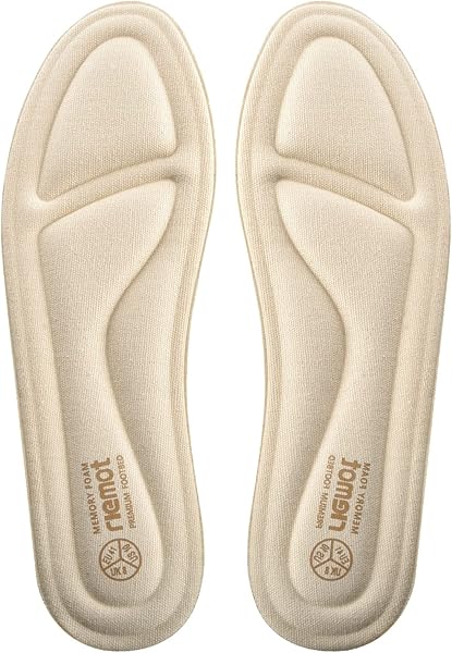 riemot Semelles Chaussures Confort Homme et Femme, Semelle Memoire de Forme Offrant de Superbes Absorption des Chocs et Amortissantes EU 36-47 - 1