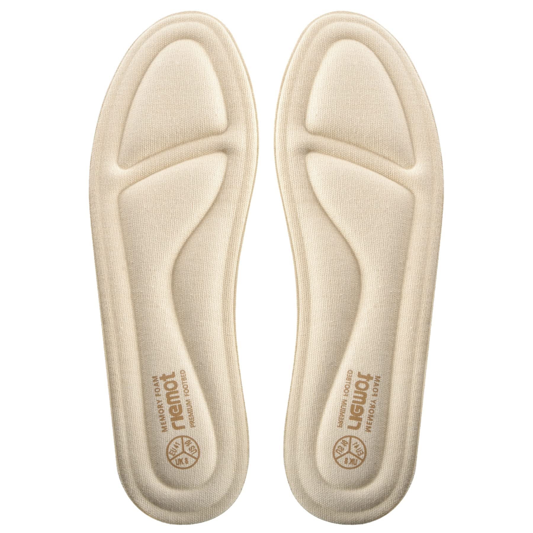 riemot Solette Memory Foam Uomo Donna, Soletta Scarpe per Stivali da Lavoro e Scarpe da Passeggio, Sport Solette per Assorbimento Degli Urti e Ammortizzazione, Soffice, Comfort38 39 40 41 42 43 EU